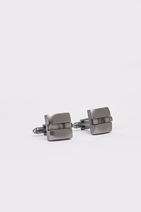 Metal Black-Grey Cufflink 4A3821200034syg