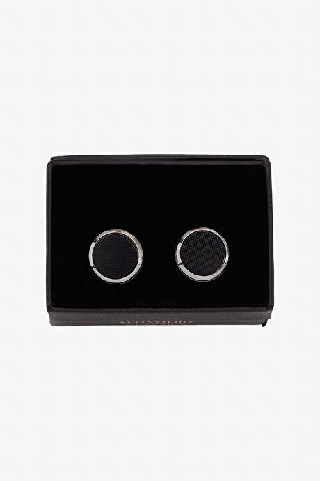 Metal Black-Grey Cufflink 4A3823200032syg