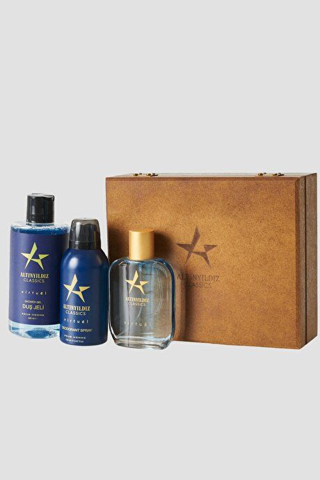 EDP Virtuel Perfume (100 ML)-Deodorant (150 ML)-Shower Gel (400 ML) Accessories Navy Blue PARFUME SET 4A4100000004LAC