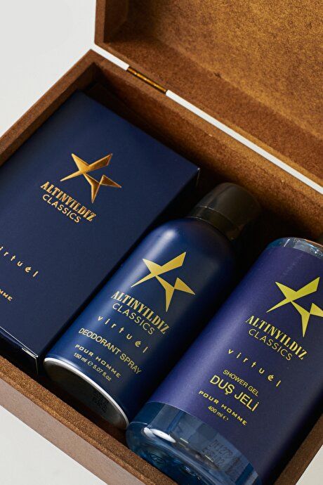 EDP Virtuel Perfume (100 ML)-Deodorant (150 ML)-Shower Gel (400 ML) Accessories Navy Blue PARFUME SET 4A4100000004LAC