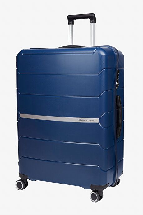 Medium Navy Blue Suitcase 4A462525100054LAC