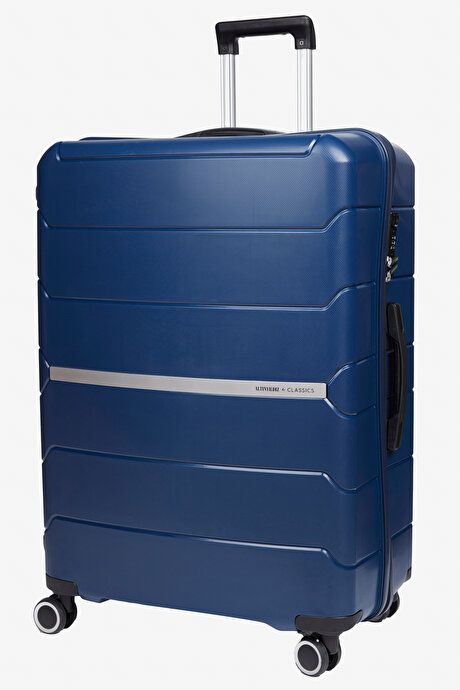 Oversized Navy Blue Suitcase 4A462525100055LAC