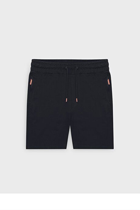 Standard Fit Regular Fit Cotton Pocket Black Shorts 4A9523200001SYH