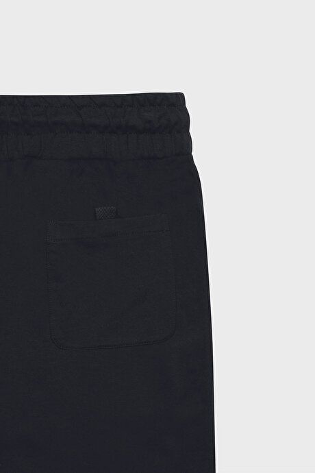 Standard Fit Regular Fit Cotton Pocket Black Shorts 4A9523200001SYH