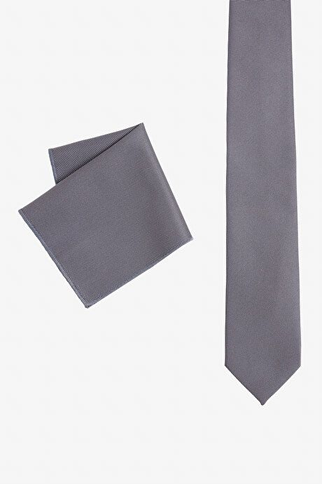 Silk Tie-Handkerchief Anthracite Set 4C2100000001ATR