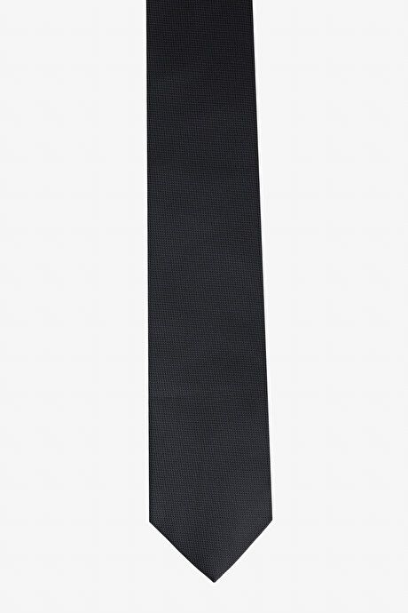 Silk Fabric Tie-Handkerchief Black Set 4C2100000001SYH