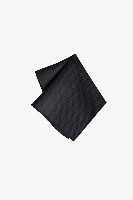 Silk Fabric Tie-Handkerchief Black Set 4C2100000001SYH