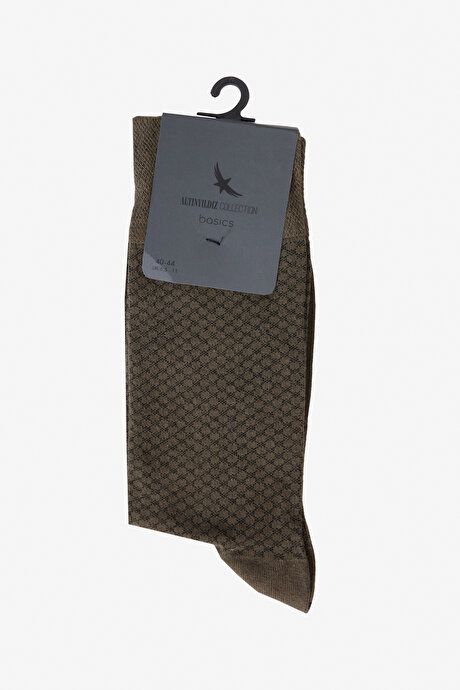 Patterned Single Green Socks 4C2524200021YSL