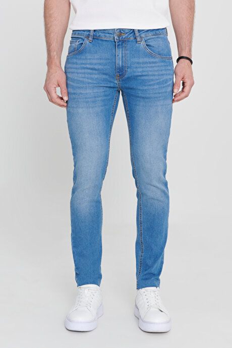 Extra Slim Fit Slim Fit Slim Fit Cotton R_ss Jean Jeans Blue Denim Pants ET0100000002MAV