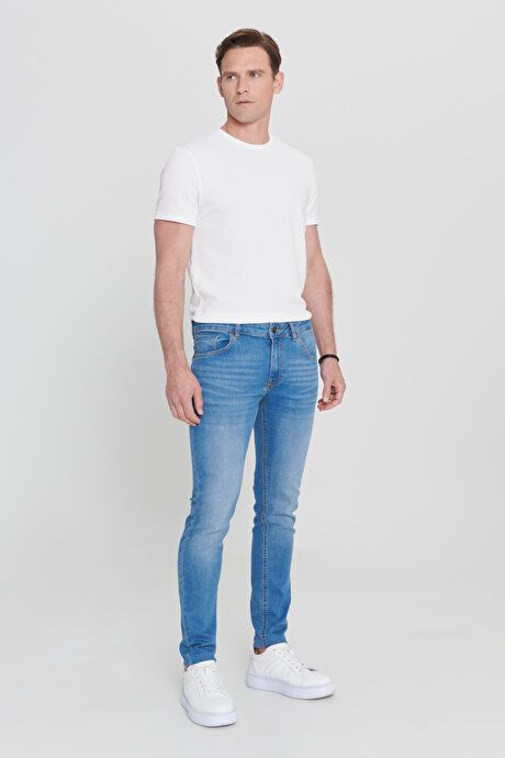 Extra Slim Fit Slim Fit Slim Fit Cotton R_ss Jean Jeans Blue Denim Pants ET0100000002MAV