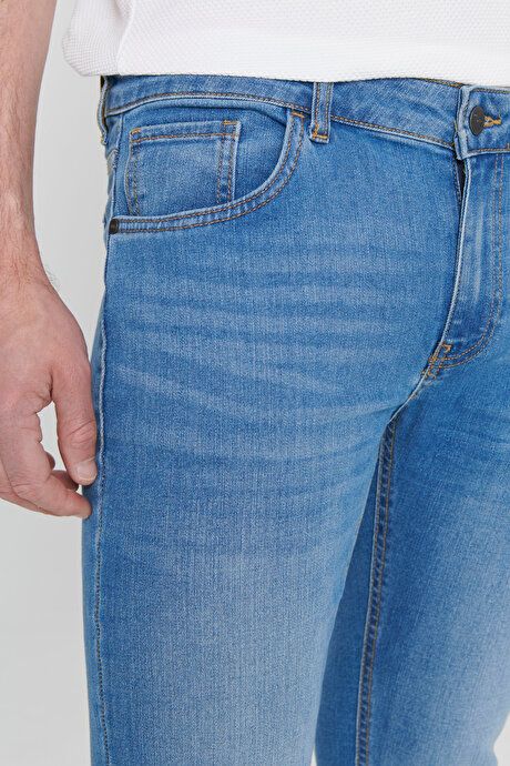 Extra Slim Fit Slim Fit Slim Fit Cotton R_ss Jean Jeans Blue Denim Pants ET0100000002MAV